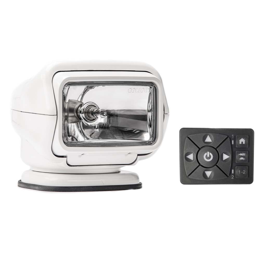Golight - Stryker ST Series Spreader Light - Permanent Mount, 12V, With Hard Wired Dash Mount Remote — Quality Boat Parts