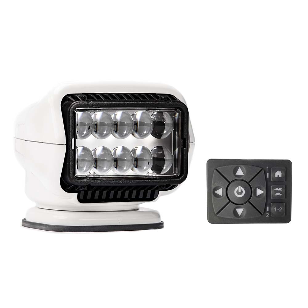 Golight - Stryker ST Series Spreader Light - Permanent Mount, 12V, With Hard Wired Dash Mount Remote — Quality Boat Parts
