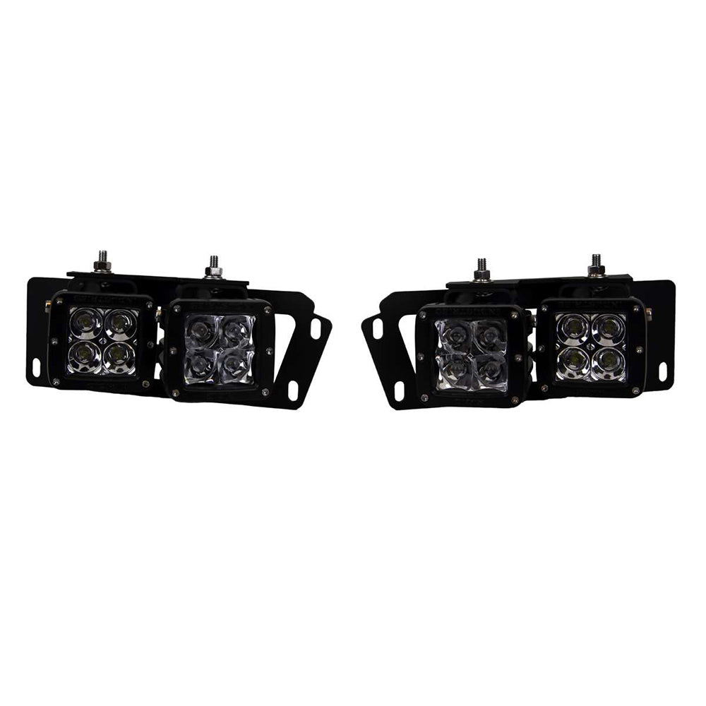 RIGID Industries - 2010-2017 Dodge Ram 2500/3500 & 2009-12 Dodge Ram 1500 Fog Light Mount Kit — Quality Boat Parts