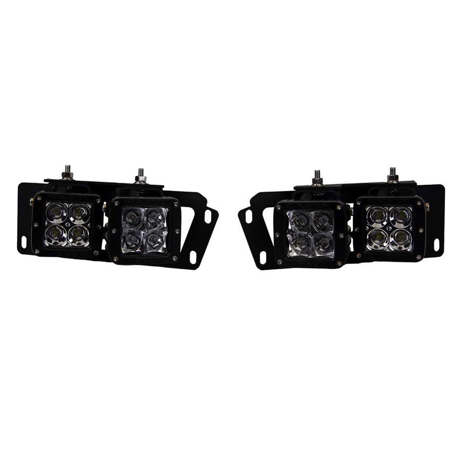 RIGID Industries - 2010-2017 Dodge Ram 2500/3500 & 2009-12 Dodge Ram 1500 Fog Light Mount Kit — Quality Boat Parts