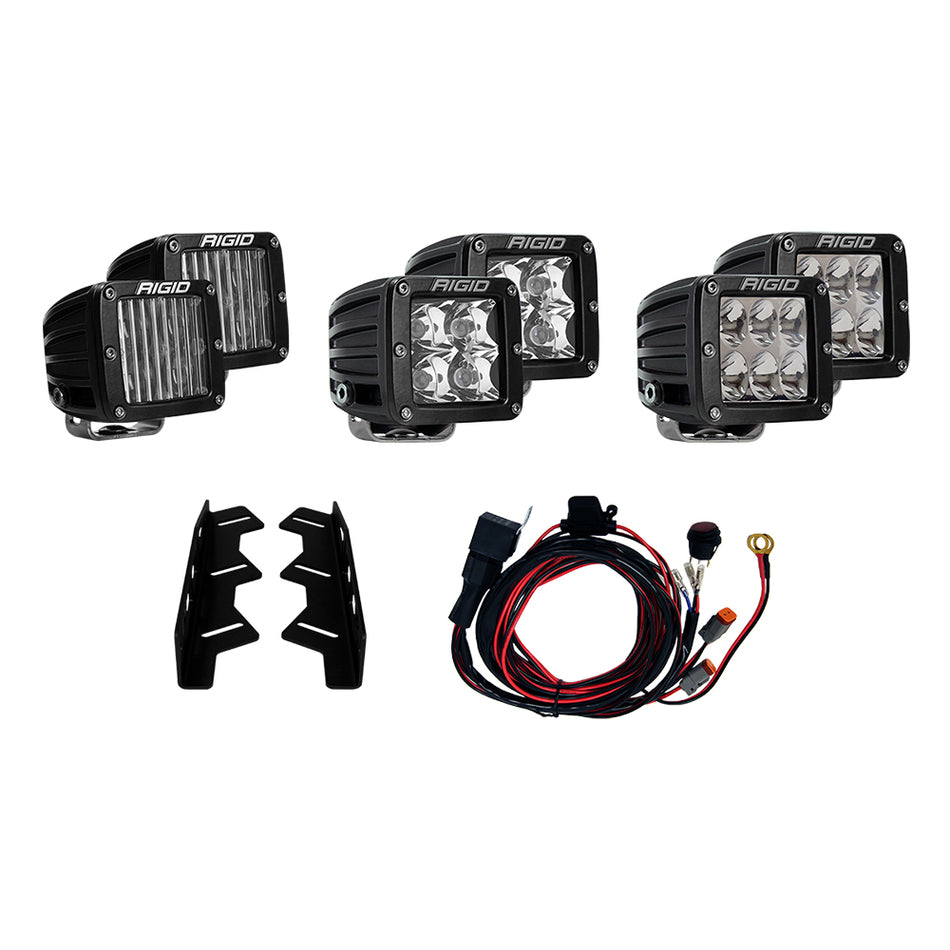 RIGID Industries - 2017-2018 Ford Raptor Triple Fog Light Kit — Quality Boat Parts