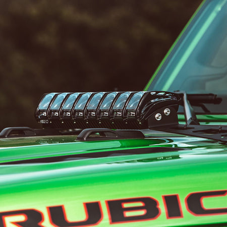 RIGID Industries - 2018 Jeep Wrangler JL Adapt Hood Mount f/20" Adapt Lightbar — Quality Boat Parts