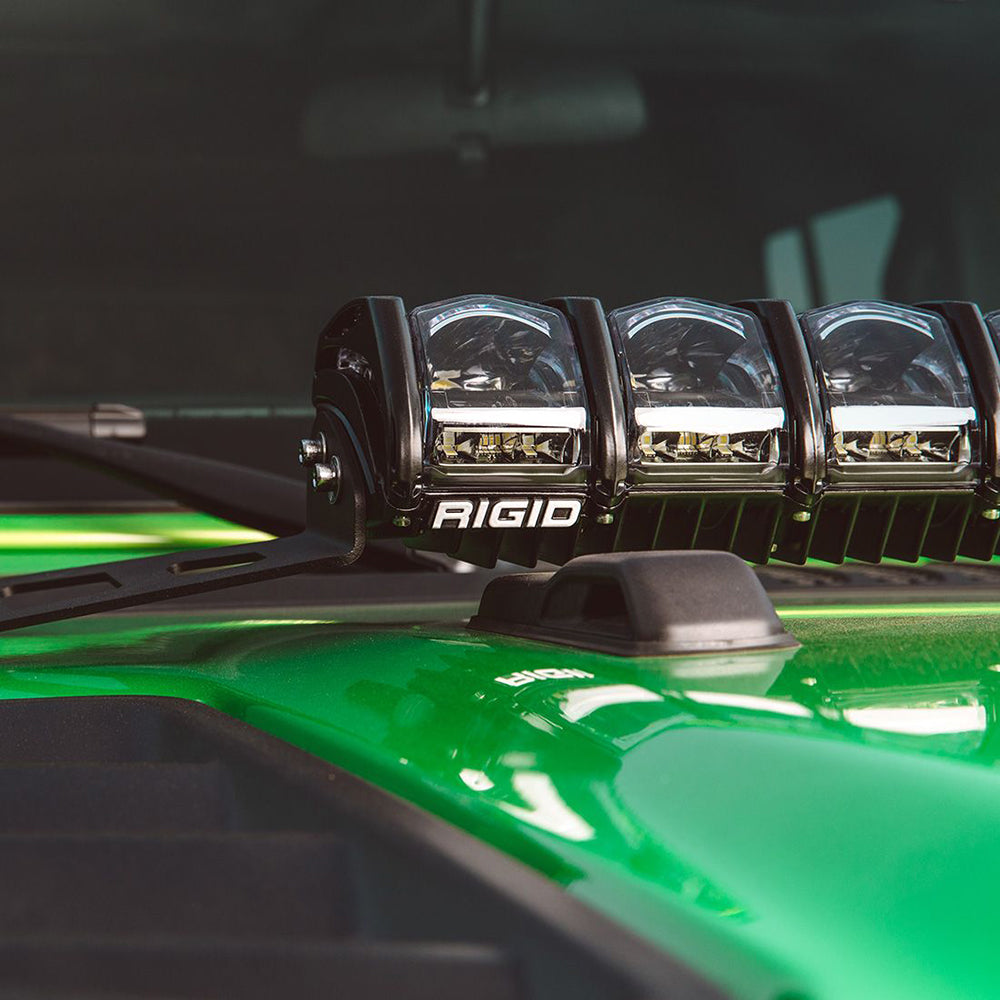 RIGID Industries - 2018 Jeep Wrangler JL Adapt Hood Mount f/20" Adapt Lightbar — Quality Boat Parts