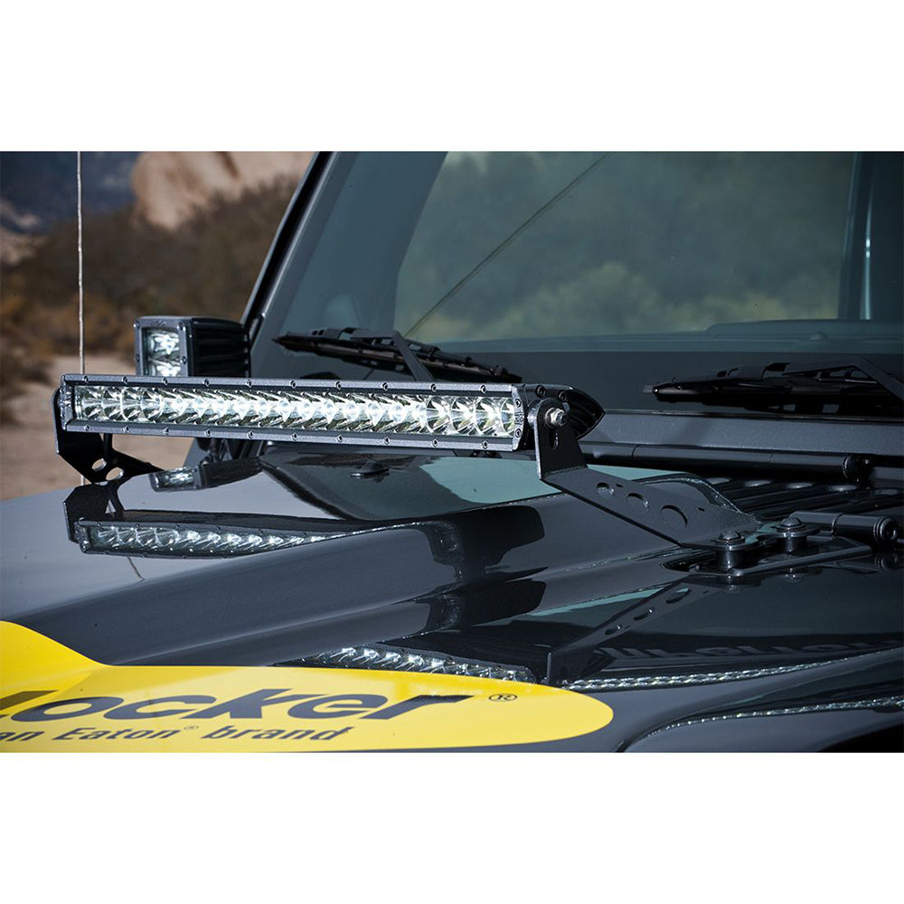 RIGID Industries - 2007-2017 Jeep JK 20" Light Hood Mount — Quality Boat Parts