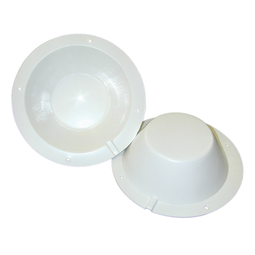 Poly-Planar - SBC Speaker Back Cover - White — Quality Boat Parts
