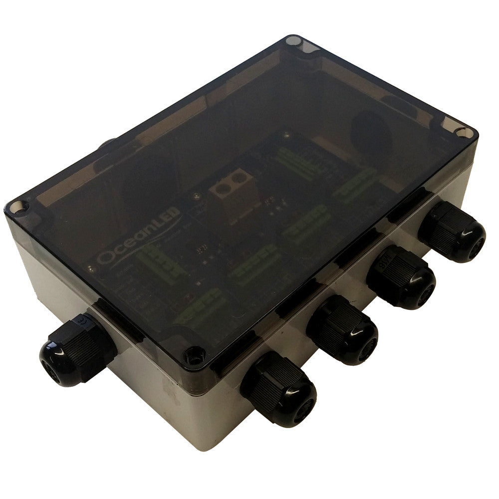Ocean LED - DMX Junction Box - Robust Polycarbonate Design (011702) — Quality Boat Parts