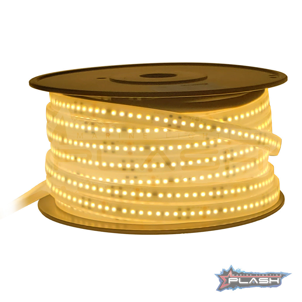 Plash - Harsh Environment LED Strip Light - 110V, IP68, Cool White, 6000K, 1ft (FLS-110V-2700K-1FT) — Quality Boat Parts