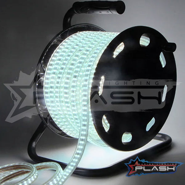 Plash - Harsh Environment LED Strip Light - 110V, IP68, Cool White, 6000K, 124ft (FLS-110V-CW-124FT) — Quality Boat Parts