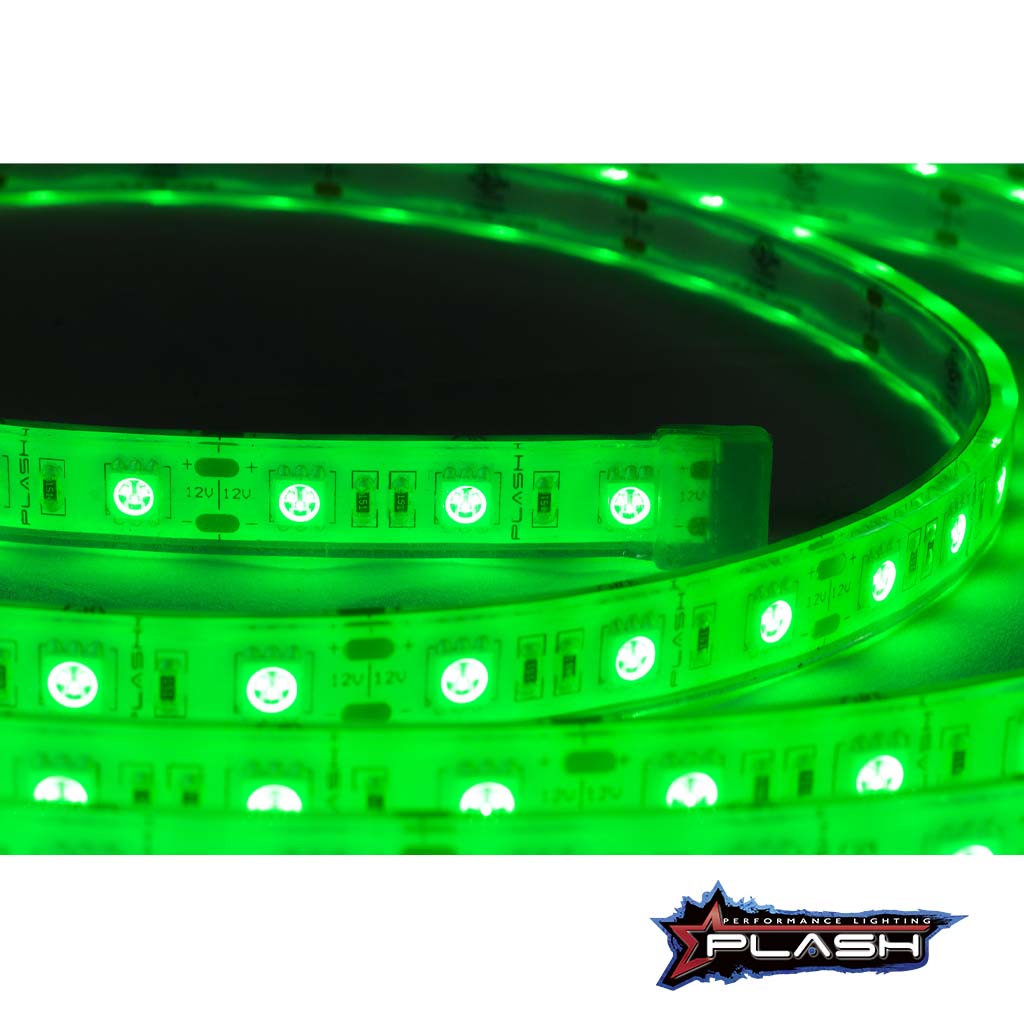 Plash - Waterproof Flexible Light Strip - IP68, 12V, Green, 2ft (FLS-GR-68-2FT) — Quality Boat Parts