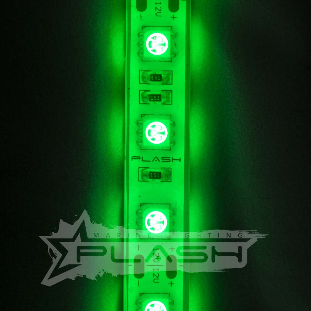 Plash - Waterproof Flexible Light Strip - IP68, 12V, Green, 2ft (FLS-GR-68-2FT) — Quality Boat Parts