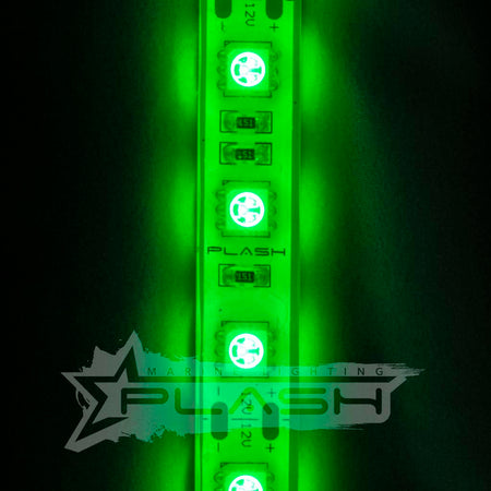 Plash - Waterproof Flexible Light Strip - IP68, 12V, Green, 2ft (FLS-GR-68-2FT) — Quality Boat Parts