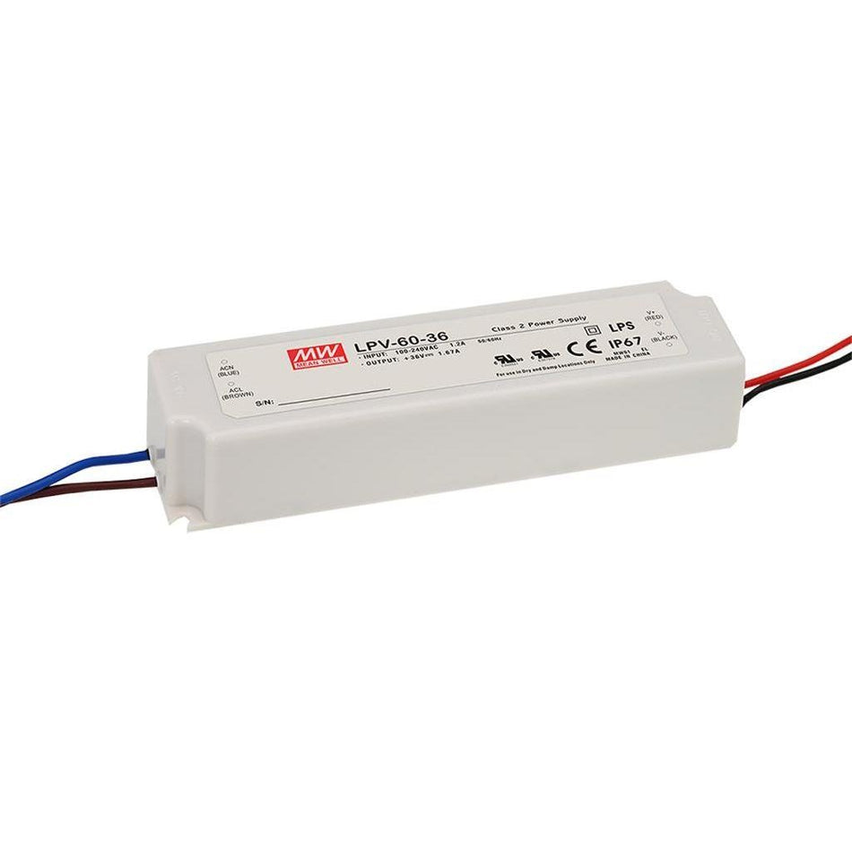 Mean Well - LED Driver - 12V, 5A, 60W, IP67 — Quality Boat Parts
