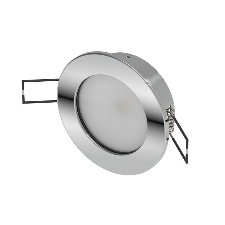 Cantalupi - LED Downlight - Spring Mounting, Chrome (D3-ROGER-LOS30-SA-SS-24-0000) — Quality Boat Parts