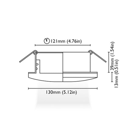 BCM - Mini Criside LED 130mm 3000K 16-32V DC (A-3261-130-B8W-P-20-30LXX) — Quality Boat Parts