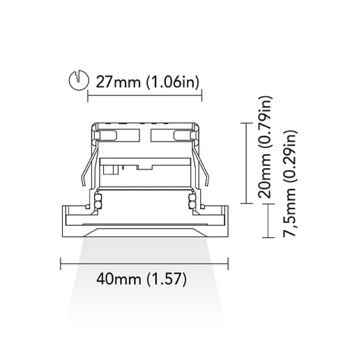 BCM - Savannah 40 Courtesy Light - 1.5W, 3000K Warm White, 8-32V, IP66, 60Lm — Quality Boat Parts