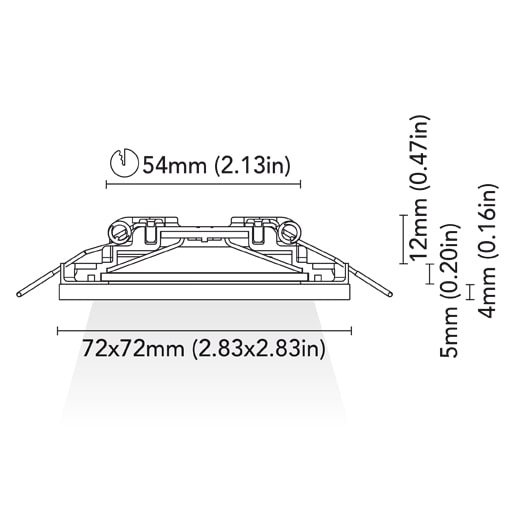 BCM - Anchorage 72 Downlight - 2W, 3000K Warm White, 8-32V, IP66, 200Lm — Quality Boat Parts