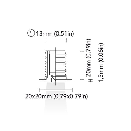 BCM - Boston 20 Courtesy Light - 0.5W, 3000K, 8-32V, IP66, Press Fit — Quality Boat Parts