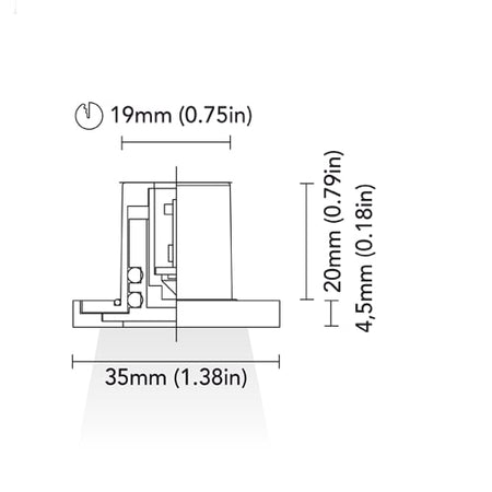 BCM - Dana 35 Downlight - 0.5W, 8-32V, IP66, Opal Screen, Wide Beam — Quality Boat Parts