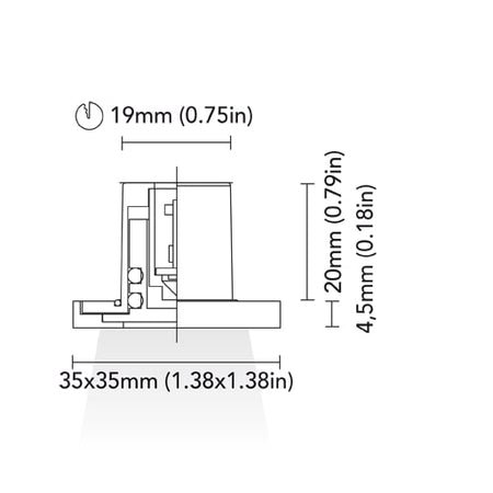 BCM - Baltimora 35 Courtesy Light - 0.5W, 3000K Warm White, 8-32V, IP66 — Quality Boat Parts
