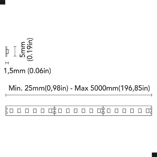 BCM - Mini Flex Led One 240 Slim Flex Led - 24 VDC, 5M — Quality Boat Parts