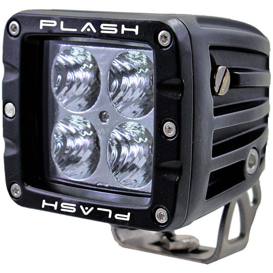 Plash - Cube Flood Light - 40W, 35°, 5200Lm, IP69K, 9-36V, 6000K, Cool White (40-FL) — Quality Boat Parts
