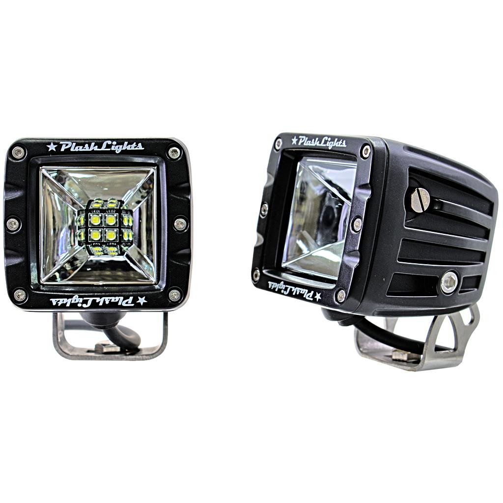 Plash - Cube Flood Light - 40W, 35°, 5200Lm, IP69K, 9-36V, 6000K, Cool White (40-FL) — Quality Boat Parts