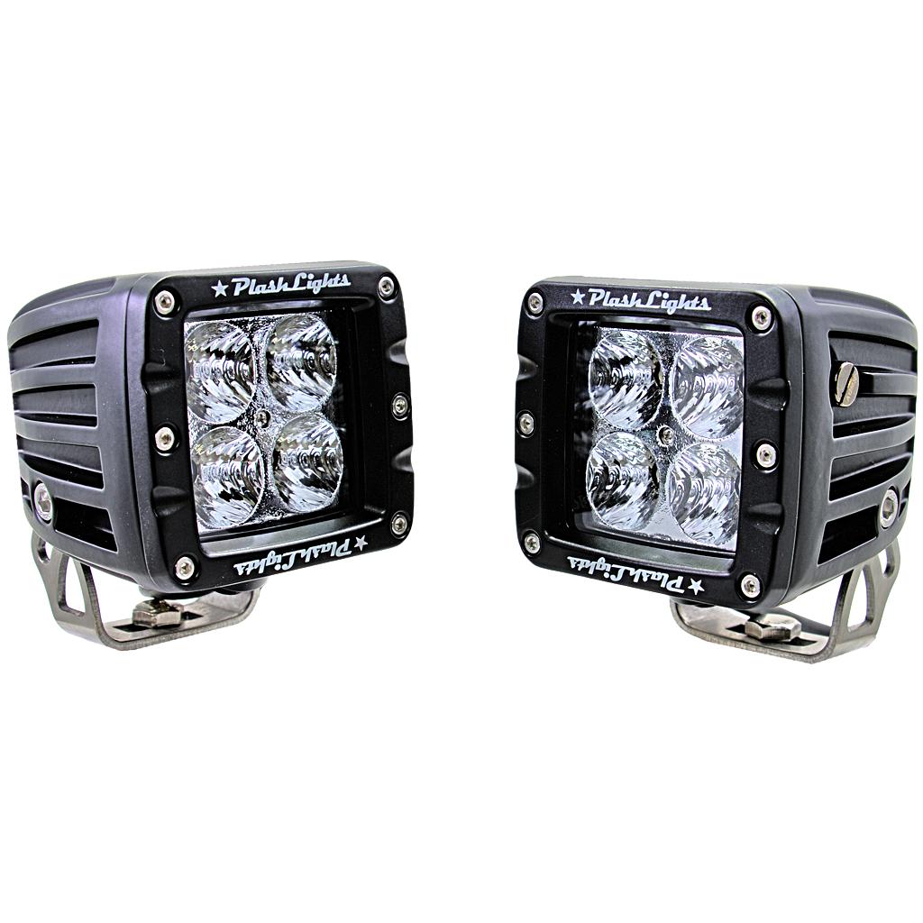 Plash - Cube Flood Light - 40W, 35°, 5200Lm, IP69K, 9-36V, 6000K, Cool White (40-FL) — Quality Boat Parts