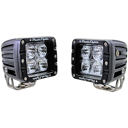 Plash - Cube Flood Light - 40W, 35°, 5200Lm, IP69K, 9-36V, 6000K, Cool White (40-FL) — Quality Boat Parts