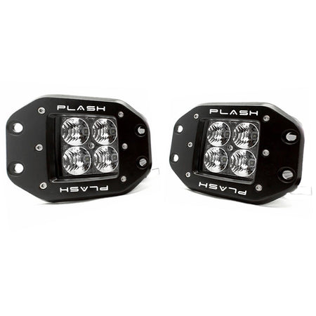 Plash - Cube Flood Light - Pair, 40W, Flush Mounted, 9-36V, 5200lm, IP68 (40-FM-FL-K) — Quality Boat Parts