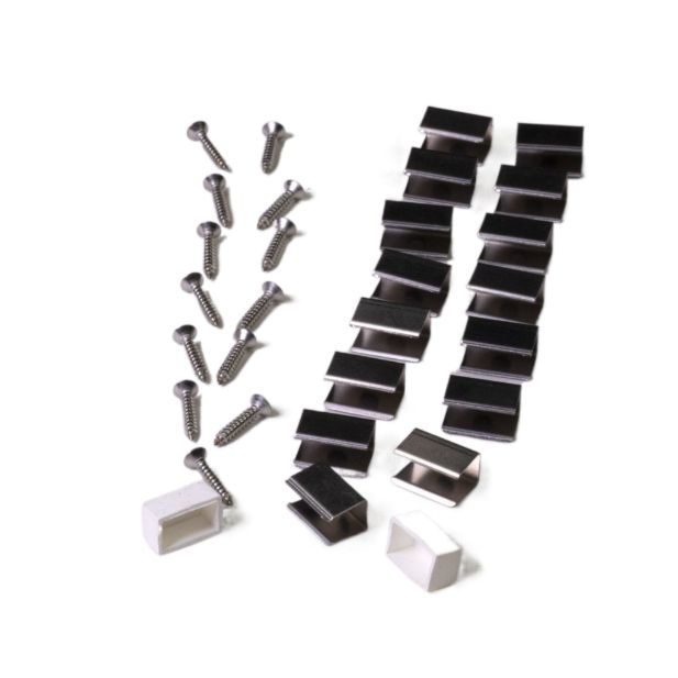 Plash - Mounting Clip - for ORBIT Neon Flex, Stainless Steel (ACC-CLIPS-ORBIT) — Quality Boat Parts