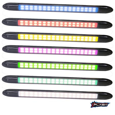 Plash - LED Bar Light - IP67, 12V, Low Profile, RGBW, 20W, 1.6A — Quality Boat Parts