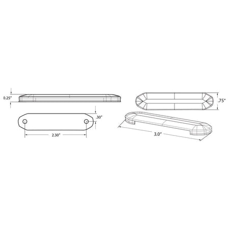 Plash - PADRE Courtesy Light - IP67, 10-28V, Blue (CL-PADRE-BL) — Quality Boat Parts