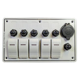 Plash - Rocket Switch Panel - with Breakers — Quality Boat Parts