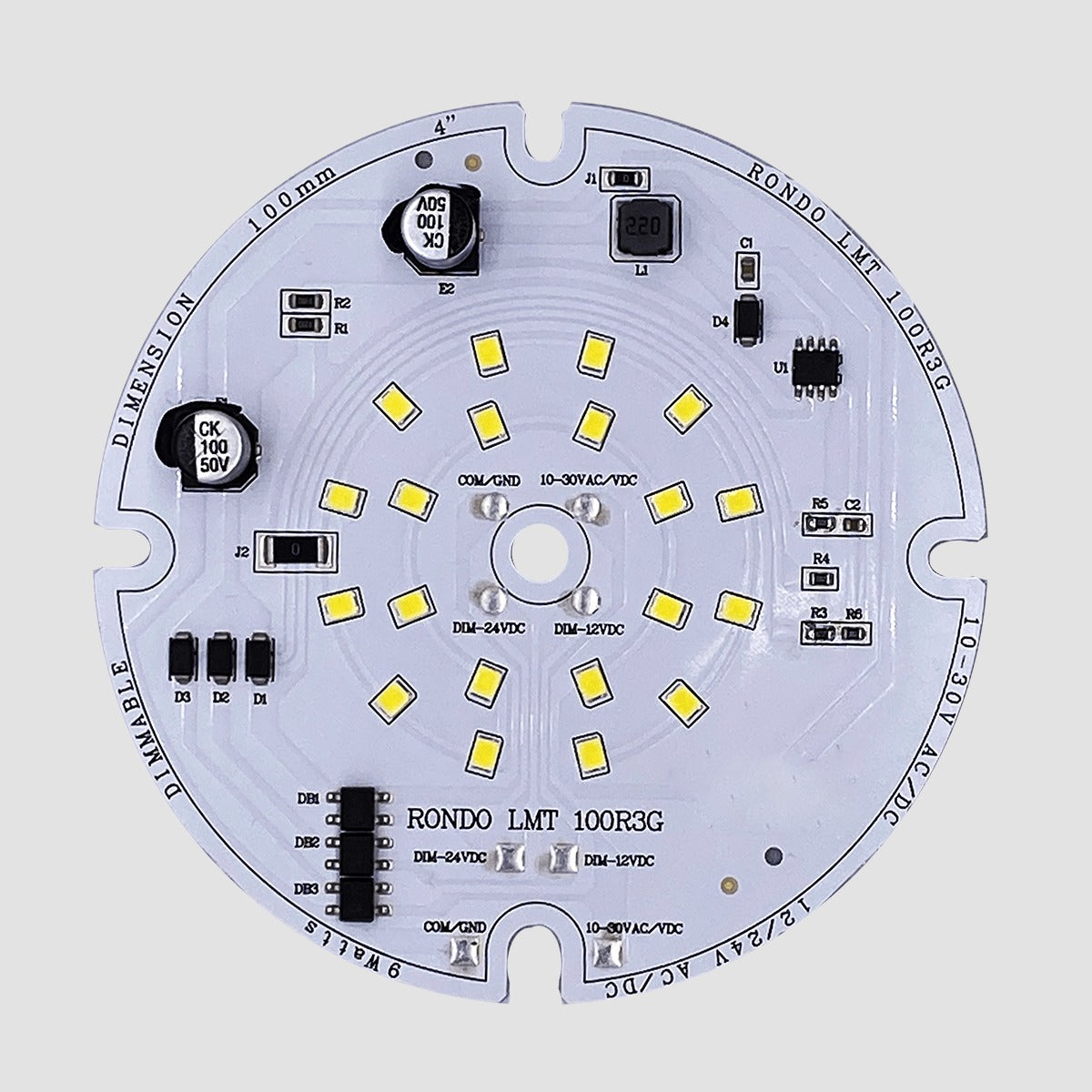 Lumiron - Rondo Replacement Disk - 10-30V, 9W, Dimmable, 20 LEDs — Quality Boat Parts