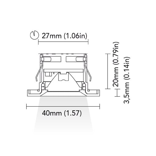 BCM - Tampa 40 Courtesy Light - 1.5W, 8-32V, IP66, Medium Beam — Quality Boat Parts
