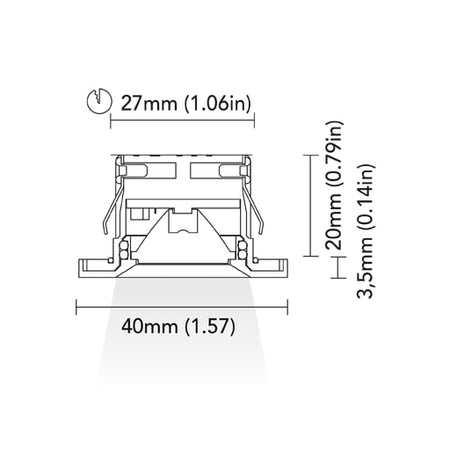 BCM - Tampa 40 Courtesy Light - 1.5W, 8-32V, IP66, Medium Beam — Quality Boat Parts
