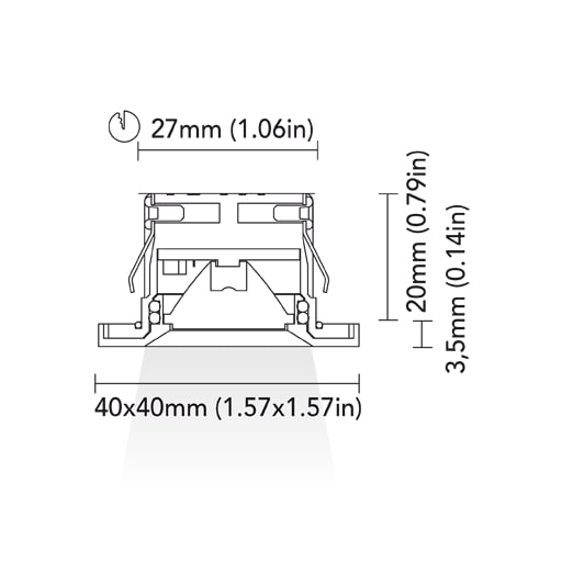 BCM - Sarasota 40 Courtesy Light - 1.5W, 3000K Warm White, 8-32V, IP66 — Quality Boat Parts