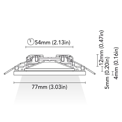 BCM - Aspen 77 Downlight - 2W, 3000K Warm White, 8-32V, IP66, 215Lm — Quality Boat Parts