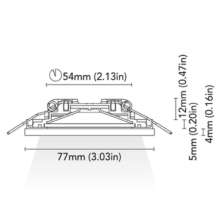 BCM - Aspen 77 Downlight - 2W, 3000K Warm White, 8-32V, IP66, 215Lm — Quality Boat Parts