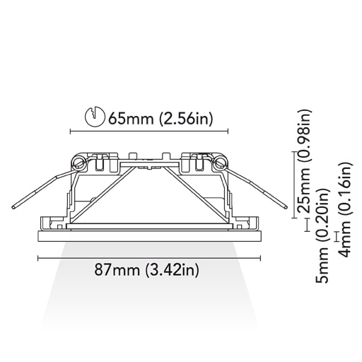 BCM - Aspen 87 Downlight - 4W, 3000K Warm White, 8-32V, IP66, 360Lm — Quality Boat Parts