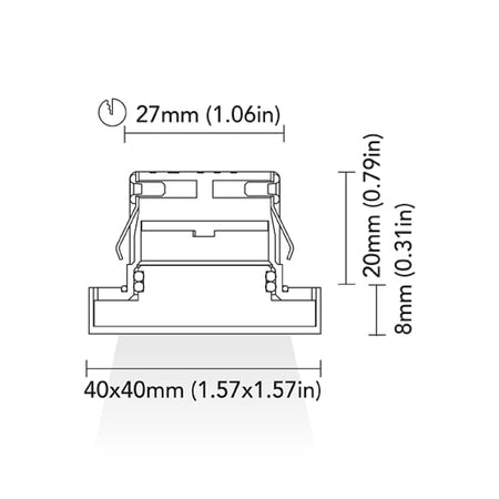 BCM - Portland 40 Courtesy Light - 1.5W, 3000K Warm White, 8-32V, IP66 — Quality Boat Parts