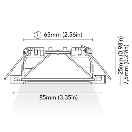 BCM - CALIFORNIA 85 Courtesy Light - 4W, 3000K, Warm White, 8-32V (BCM3423-A85-4-B) — Quality Boat Parts
