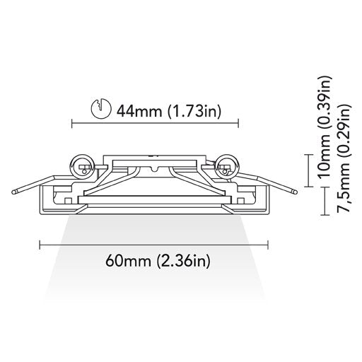 BCM - CALIFORNIA 60 Courtesy Light - 1.5W, Polished Stainless Steel, 4000K, 8-32V, IP66 (BCM3423K-4A60-4) — Quality Boat Parts