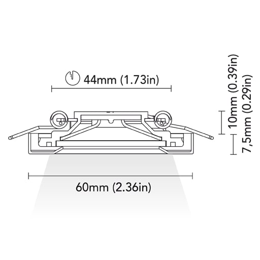 BCM - California 60 Courtesy Light - 1.5W, 3000K Warm White, 8-32V, IP66, 60Lm — Quality Boat Parts