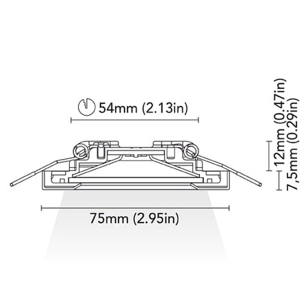 BCM - California 75 Courtesy Light - 2W, 8-32V, IP66, Opal Screen, Wide Beam — Quality Boat Parts