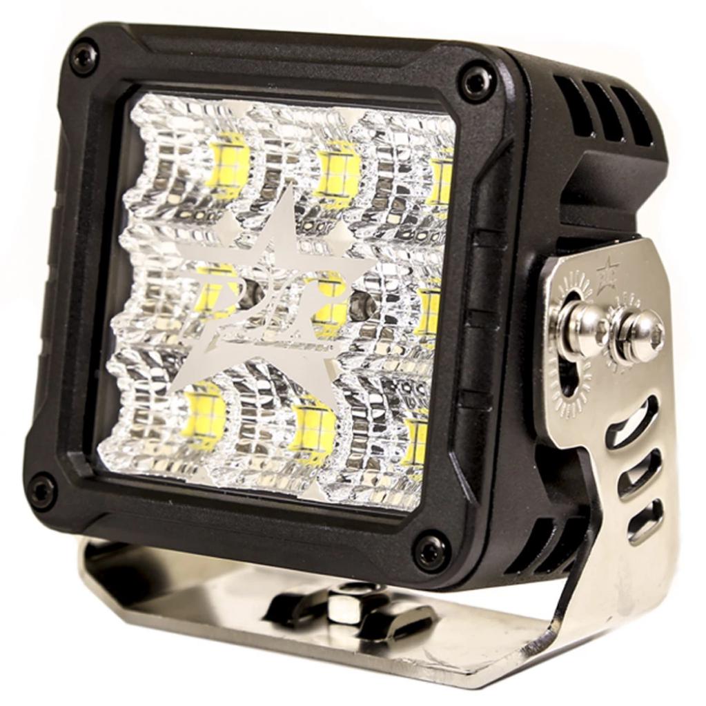 Plash - XTREME Cube Spotlight - IP67, 9-36V, 6000K, Cool White, 21600lm, 10A (180-FL-BLK) — Quality Boat Parts