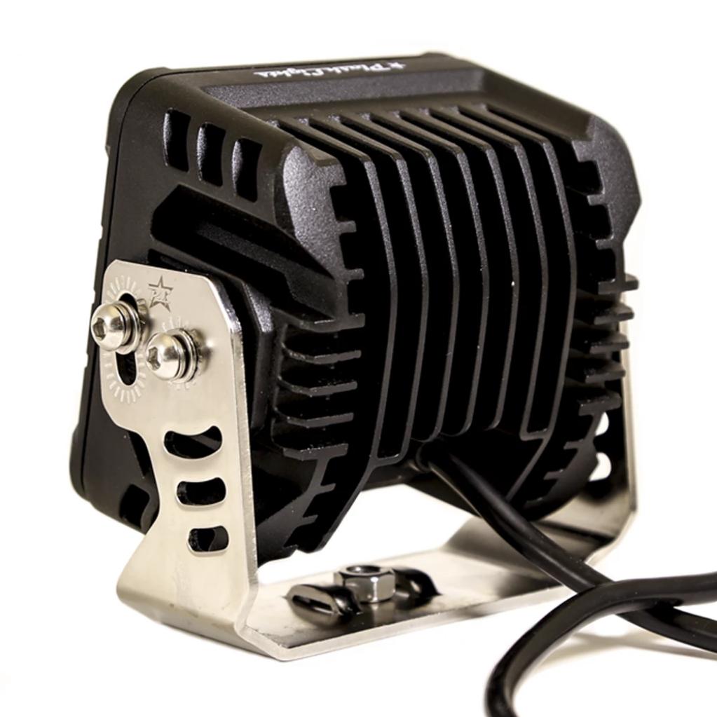 Plash - XTREME Cube Spotlight - IP67, 9-36V, 6000K, Cool White, 21600lm, 10A (180-FL-BLK) — Quality Boat Parts