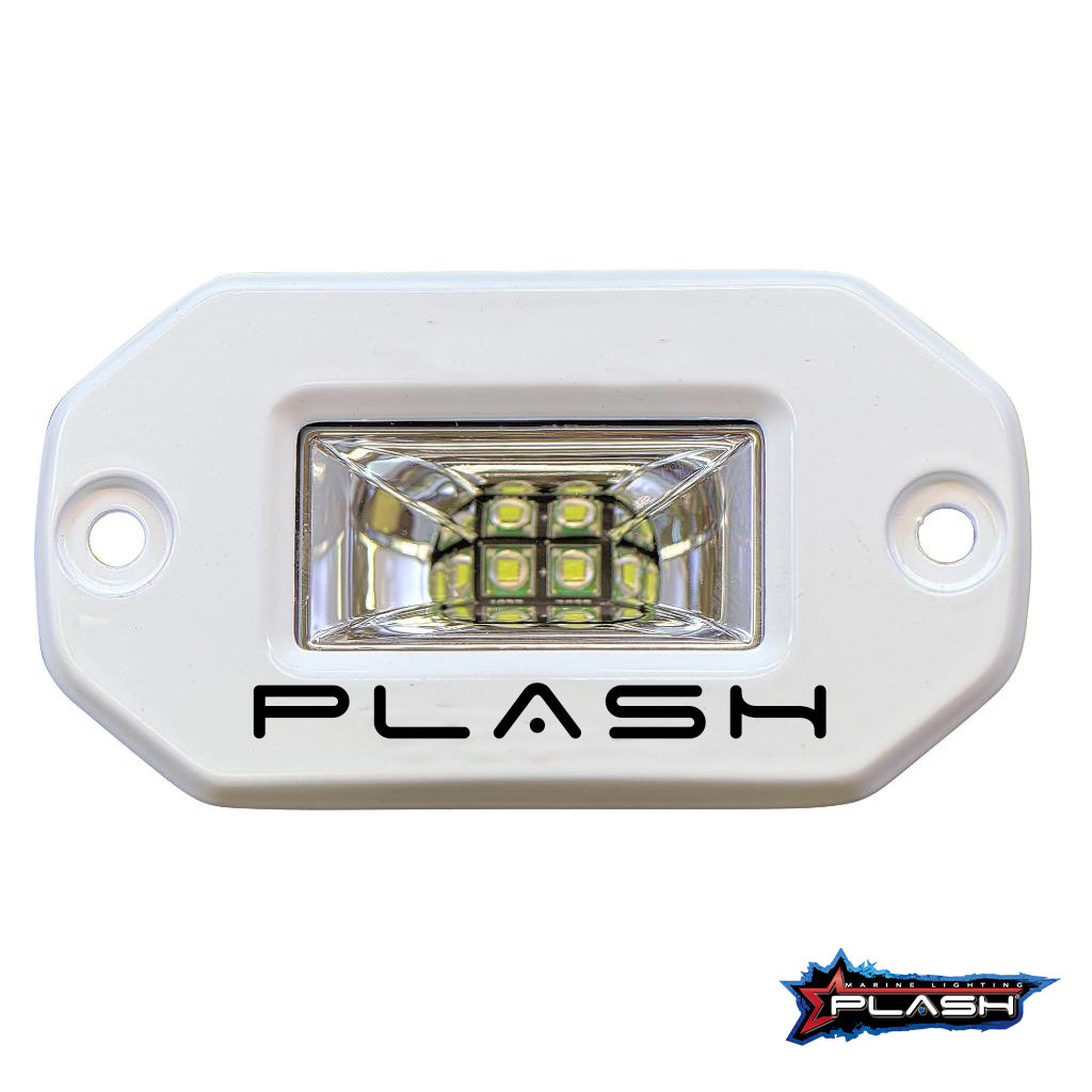 Plash - Low Profile LED Flood Light - 9-36V, IP69K, 1.6A, 2600lm — Quality Boat Parts