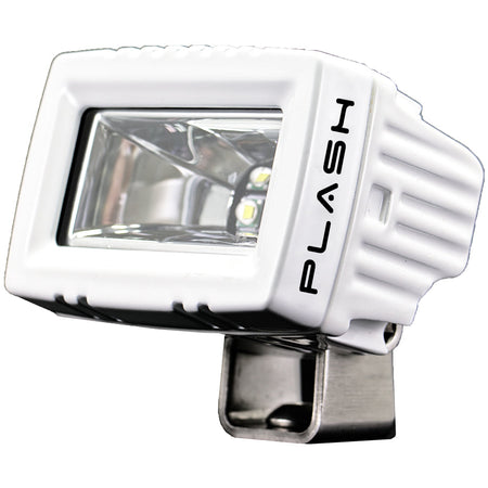 Plash - Low Profile LED Spreader Light - 120° Scene Flood, White, 20W, IP69K, 9-36V, 1.6A, 2600lm (20-LP-SC-WHT) — Quality Boat Parts