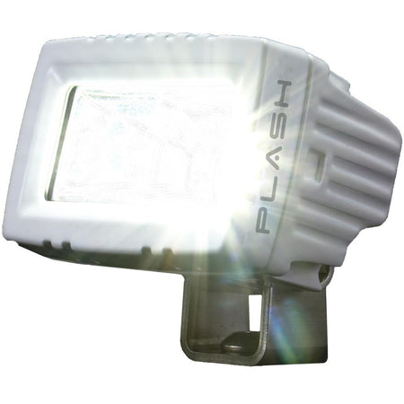 Plash - Low Profile LED Spreader Light - 120° Scene Flood, White, 20W, IP69K, 9-36V, 1.6A, 2600lm (20-LP-SC-WHT) — Quality Boat Parts